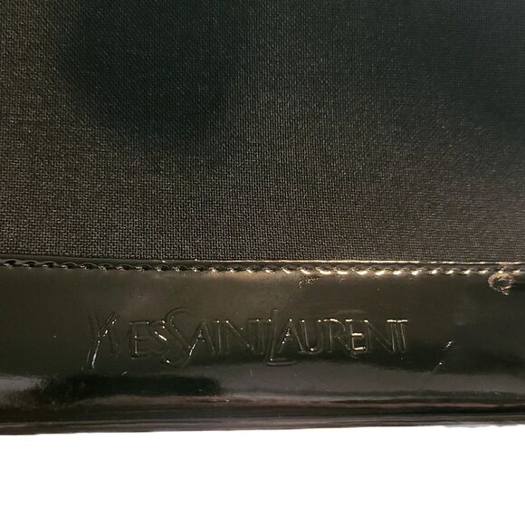 Yves Saint Laurent NEW Black Patent Leather & Gold Heart Vintage Handbag w/ COA - Picture 7 of 13
